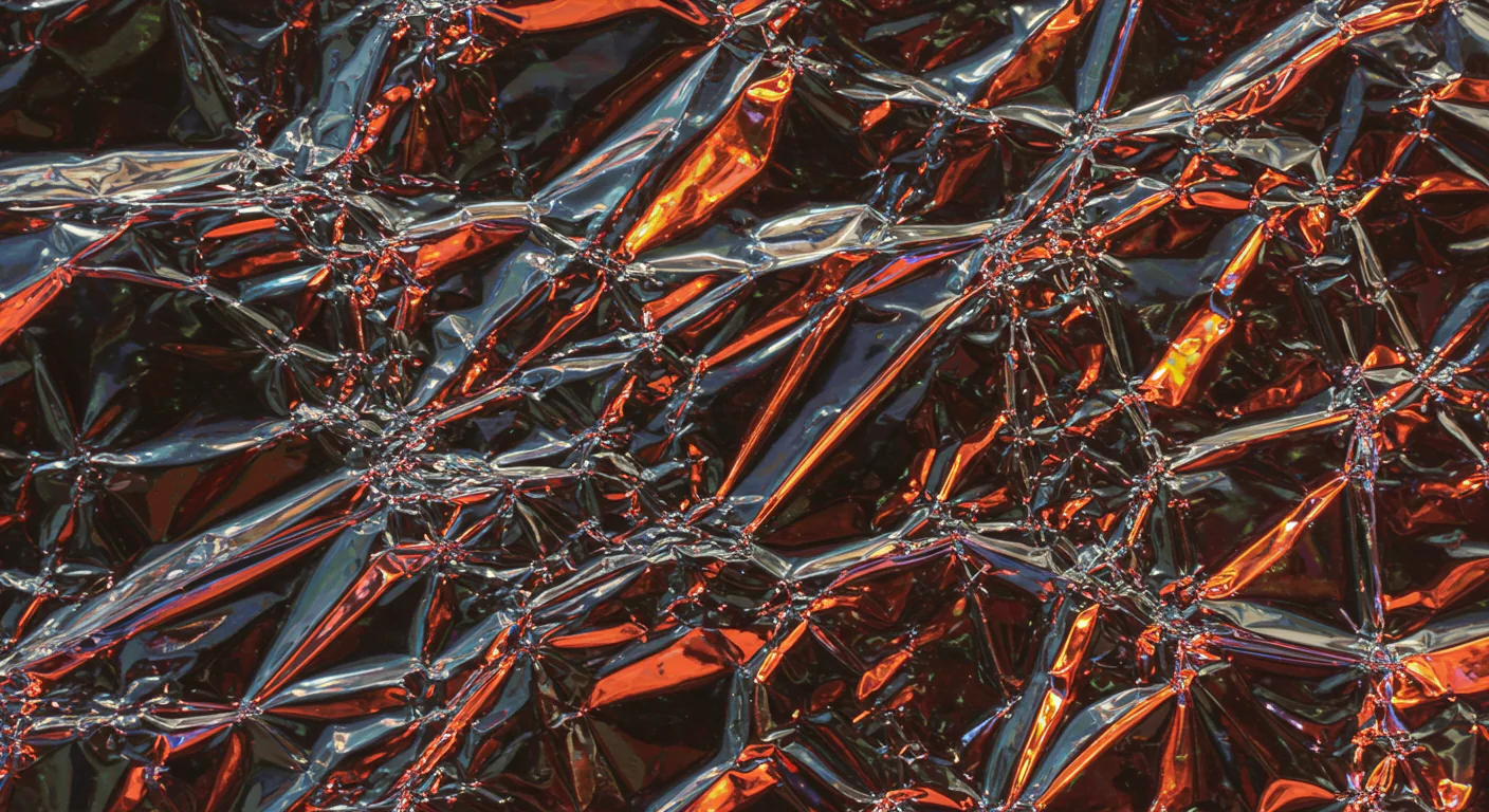 Colorful Metallic Crinkled Foil Texture