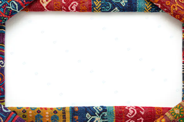Vibrant Ethnic Textile Frame