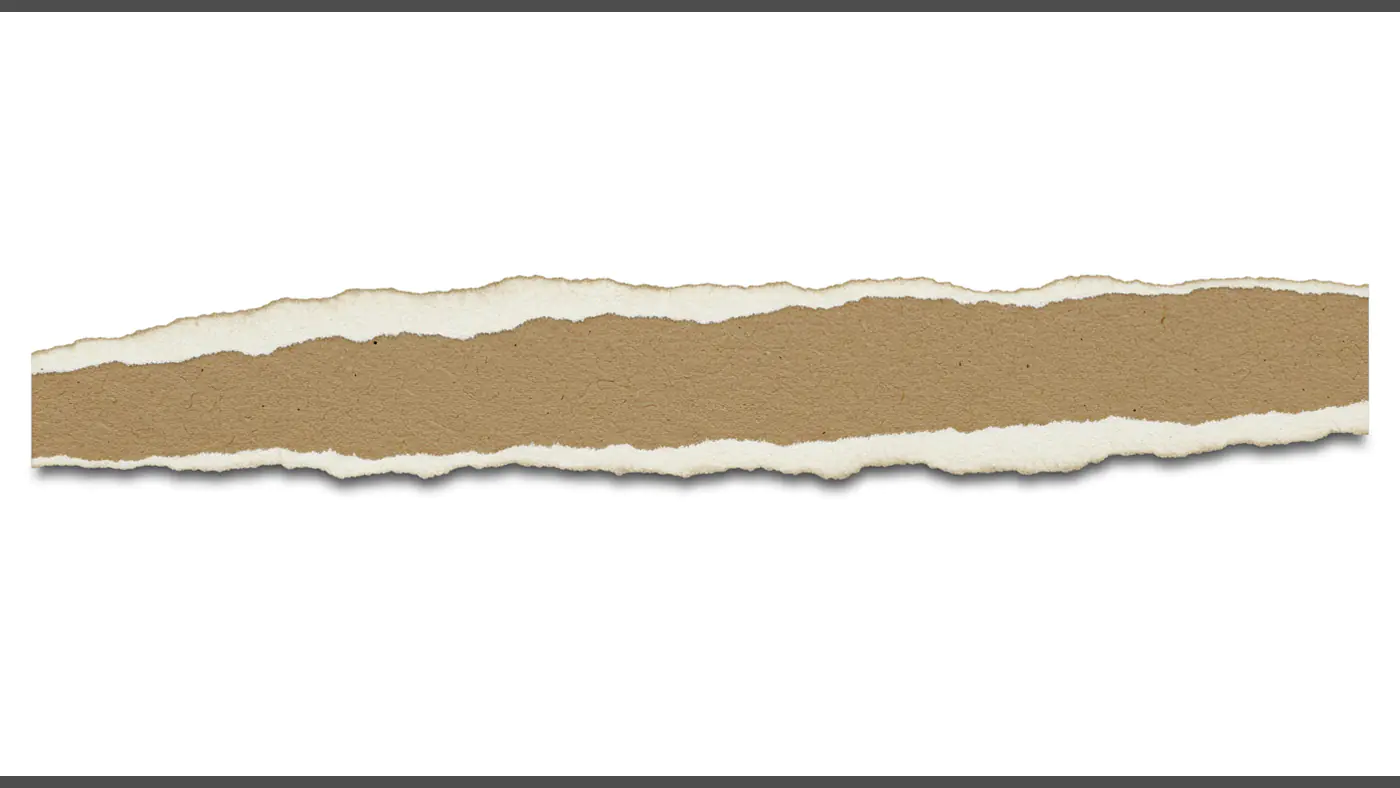 Thin Torn Paper Edge Texture for Minimalist and Craft Projects