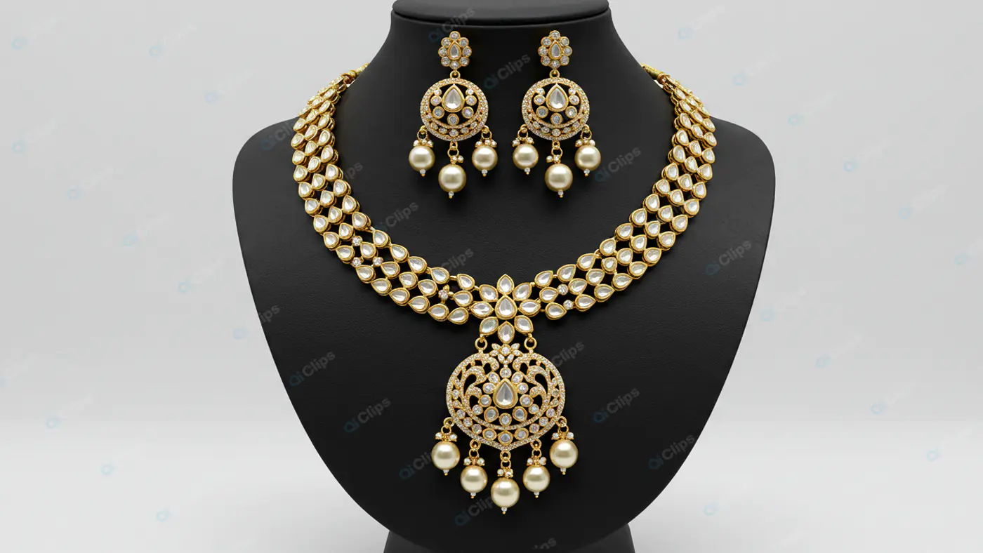 Opulent Kundan Bridal Jewelry Set