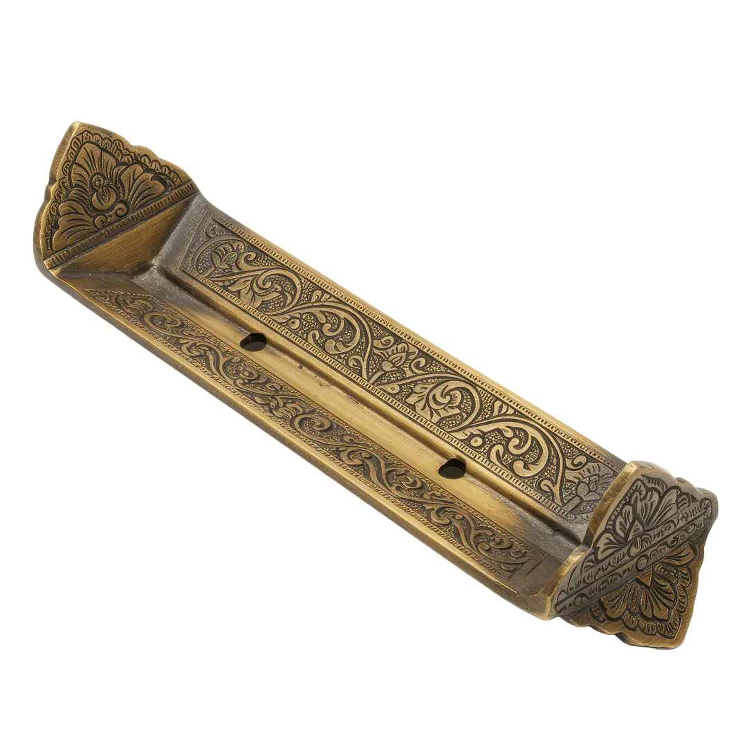Antique Brass Incense Holder PNG