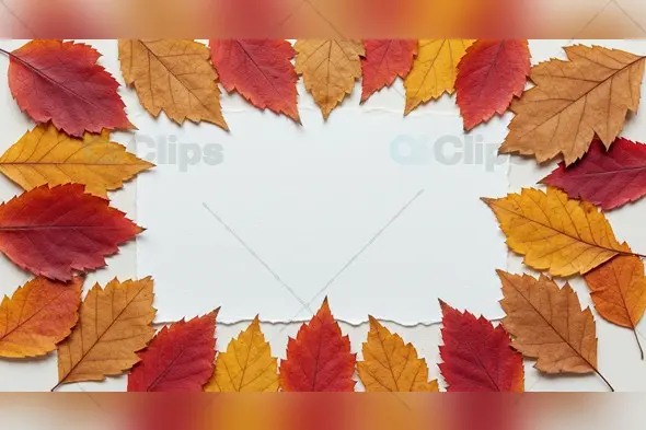 Autumn Leaves Frame for Creative Projects