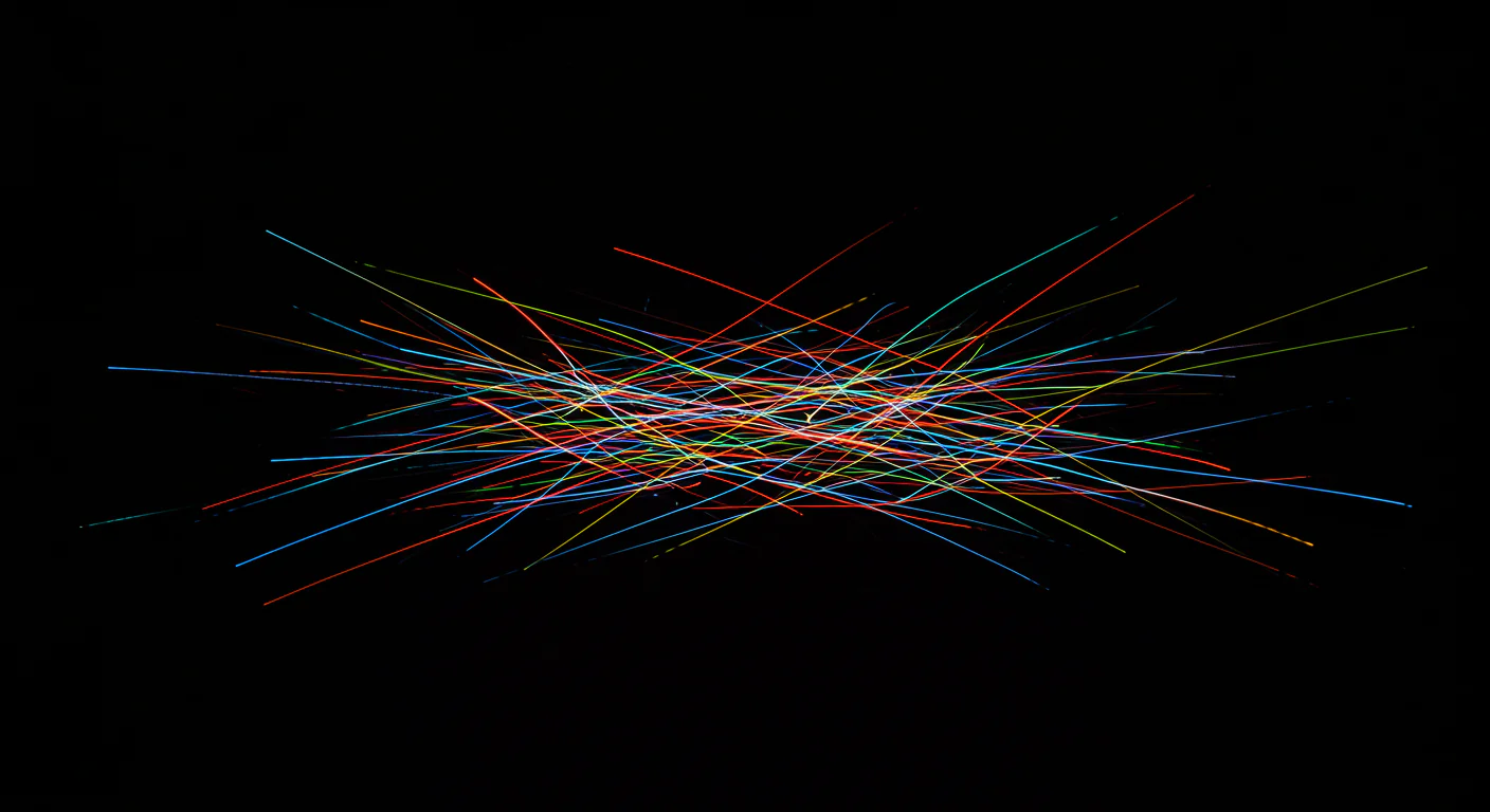 Chaotic Neon Light Streaks Texture