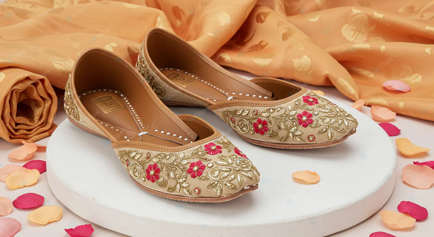 Opulent Embroidered Juttis