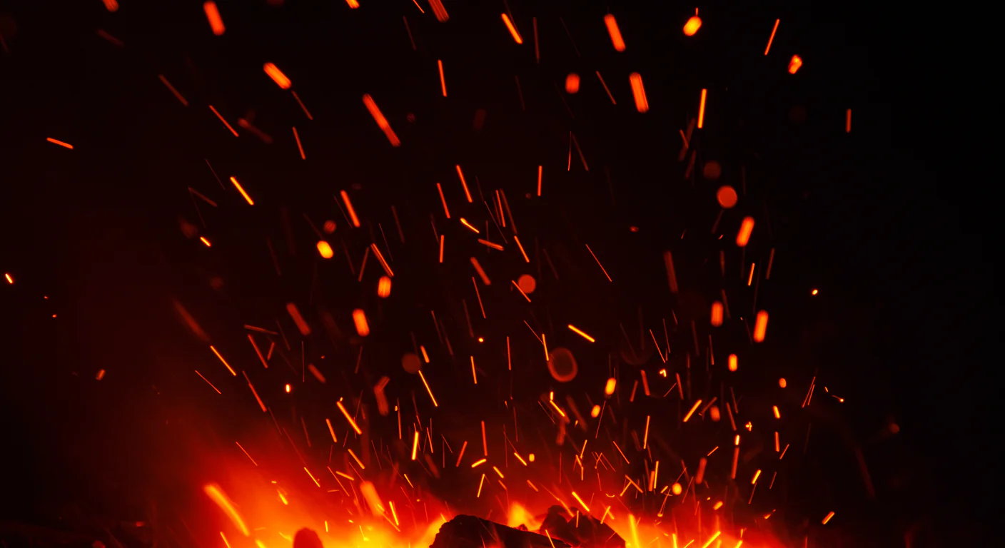 Realistic Fire Sparks Overlay Texture