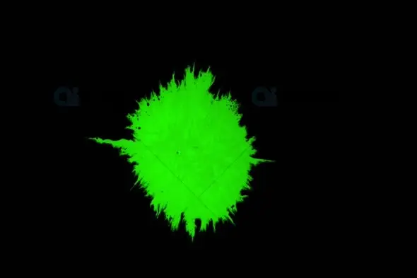 Green Ink Splatter Animation