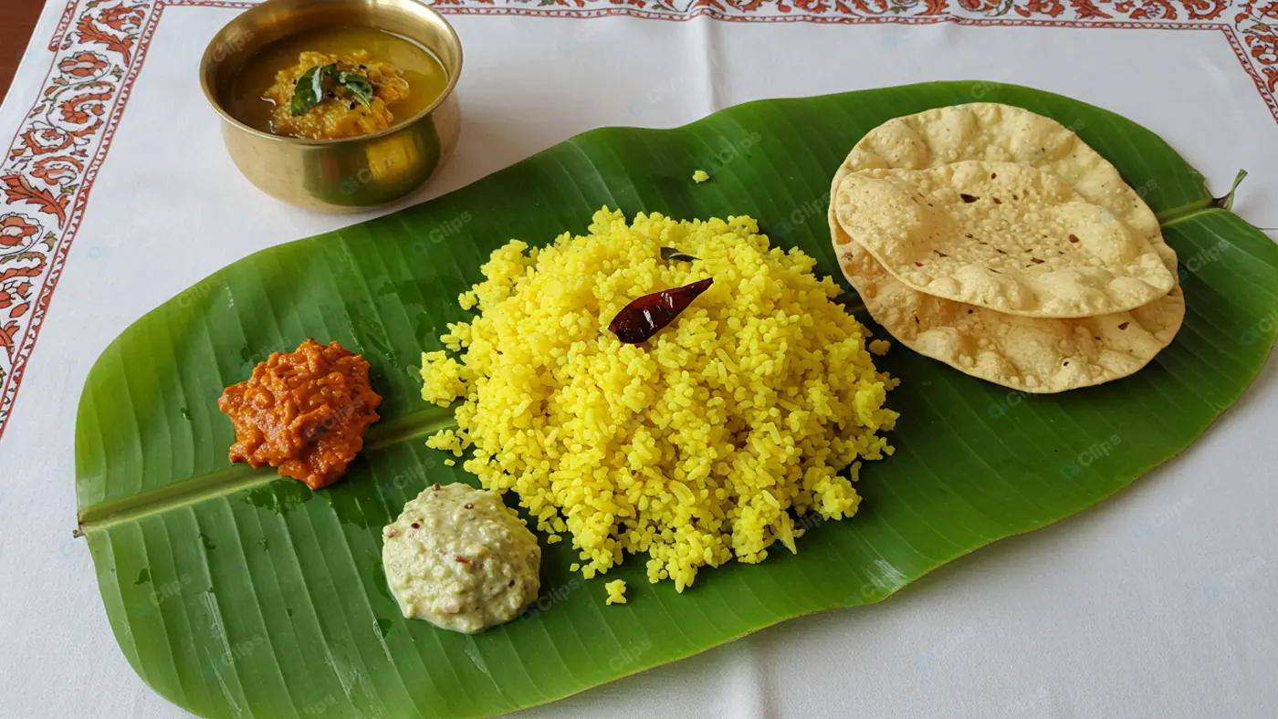 Authentic South Indian Thali Feast