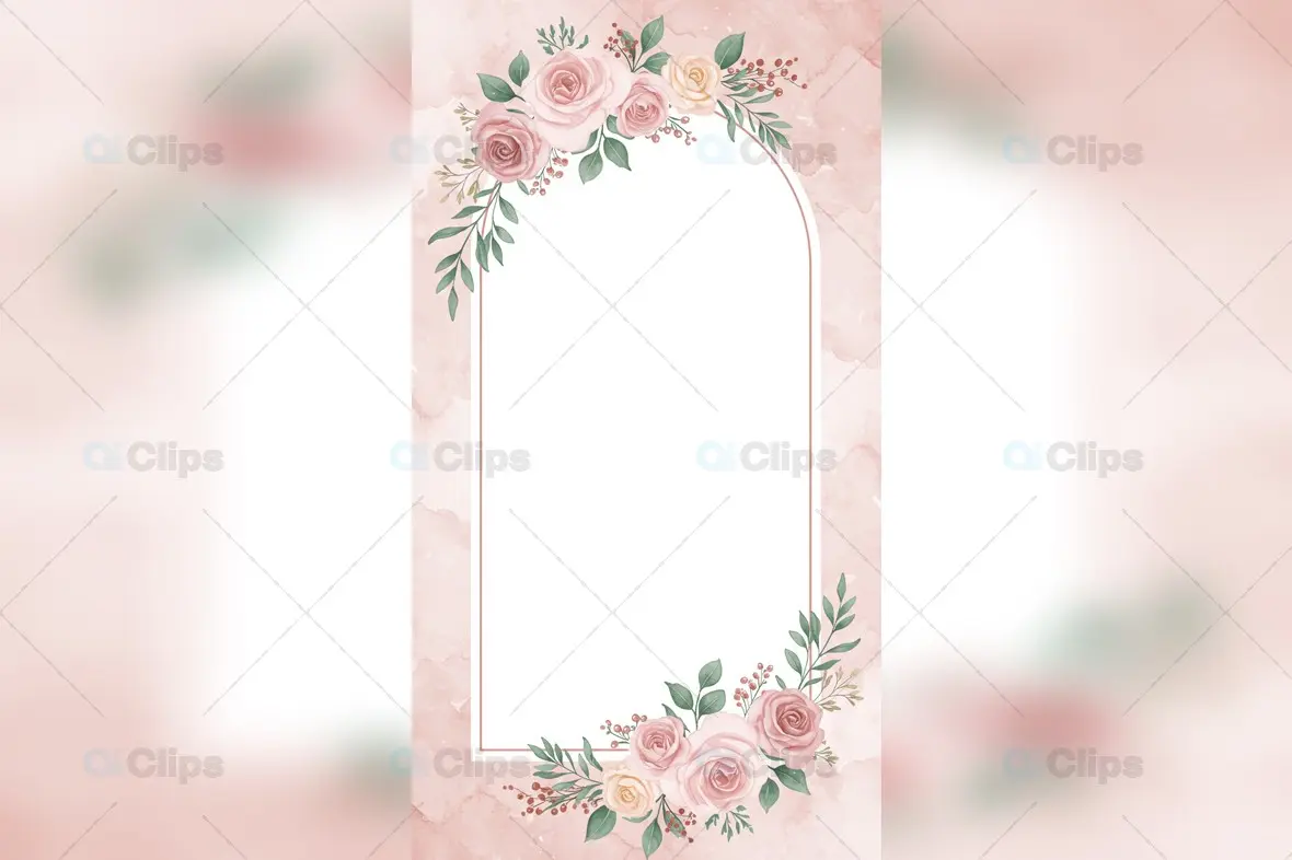 Floral Wedding Invitation Background