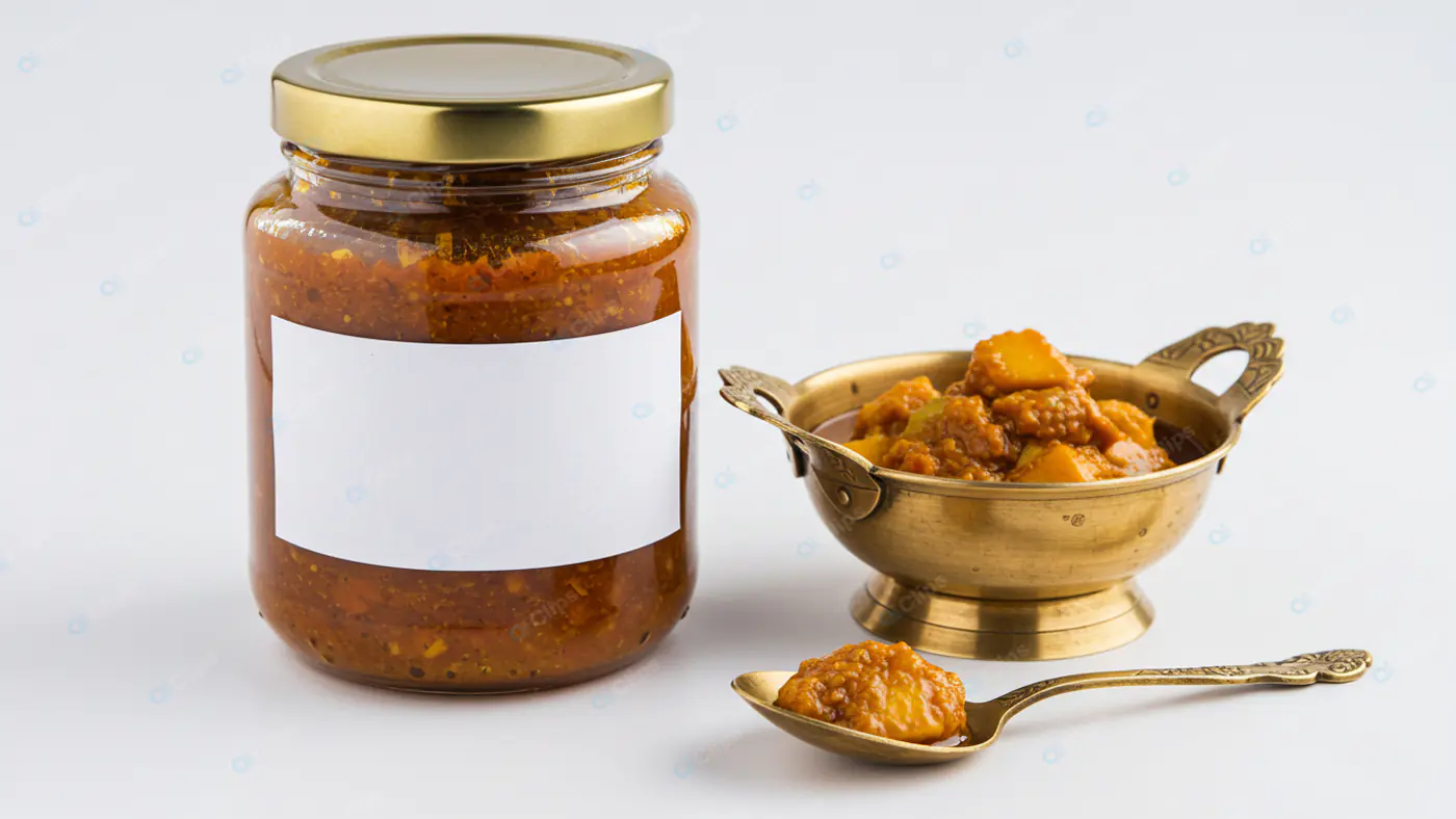 Gourmet Mango Pickle Presentation
