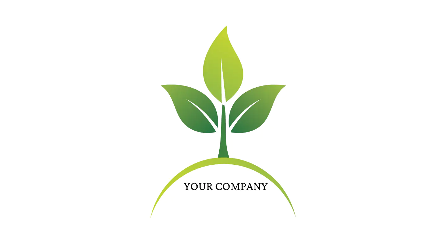 Green Leaf Plant Logo Design for Eco-Friendly and Organic Brands