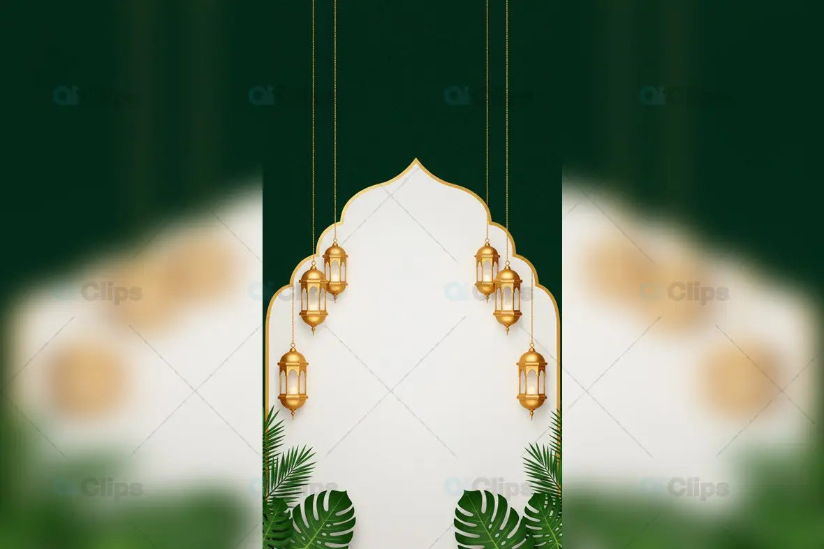 Islamic Festive Lantern Background