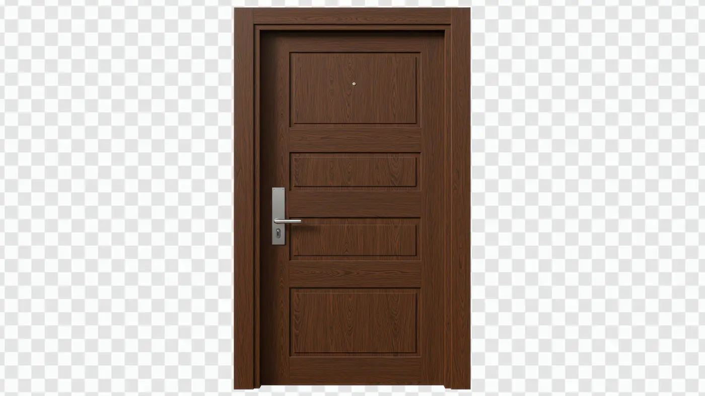 Modern Wooden Door PNG