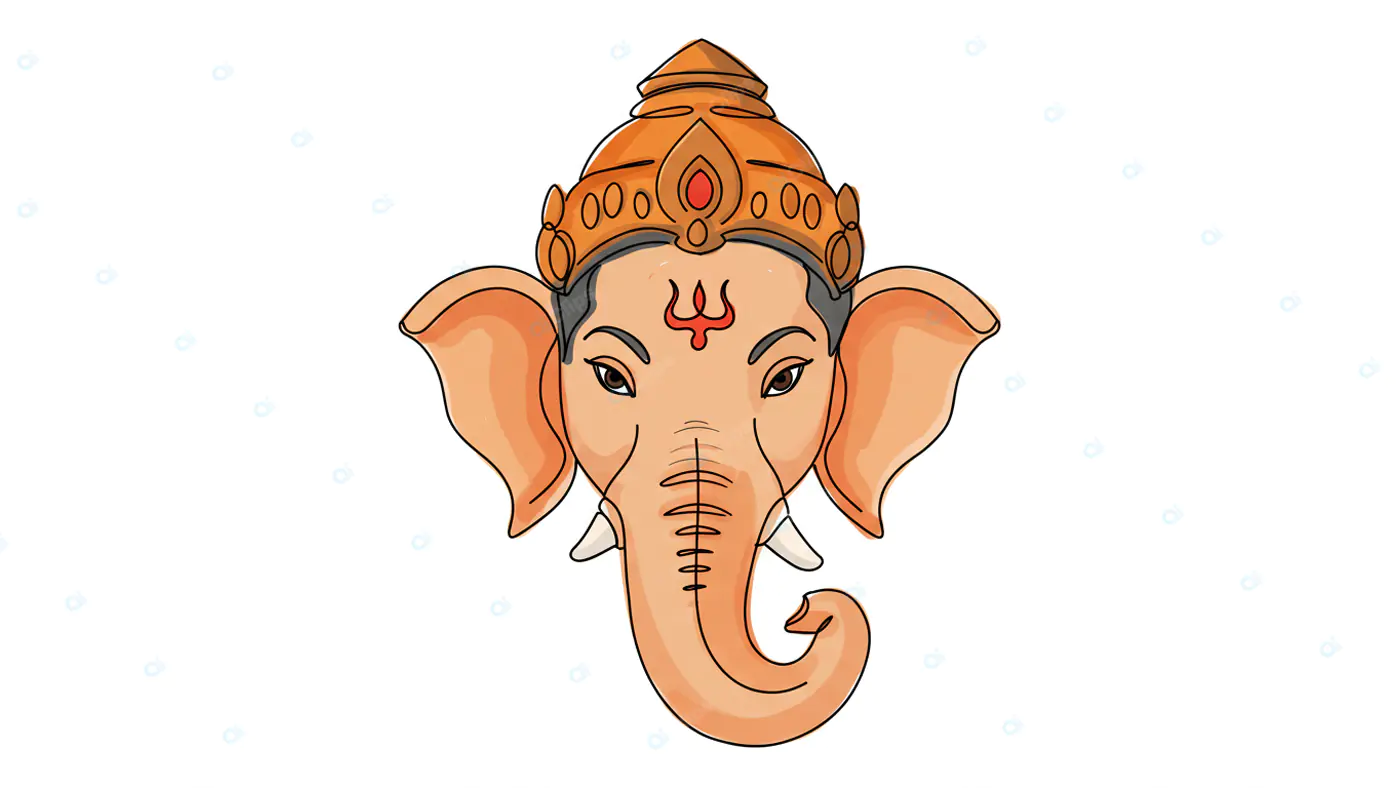 Regal Ganesha Illustration