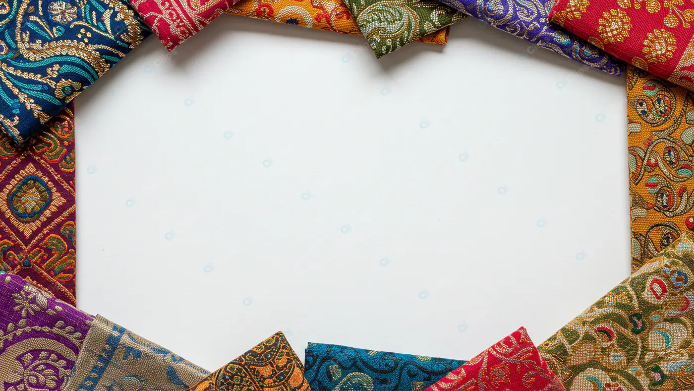 Vibrant Indian Fabric Frame