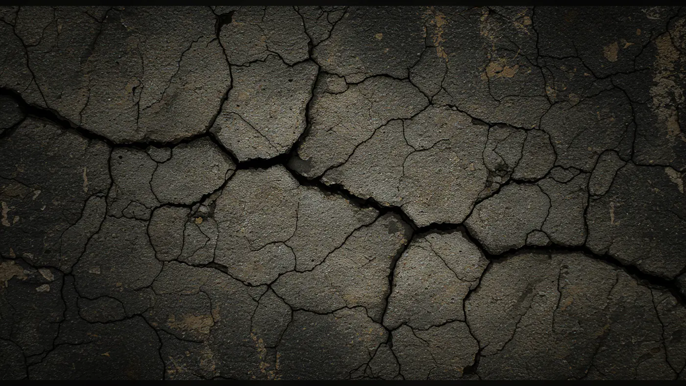 Dark Cracked Soil Wall Texture