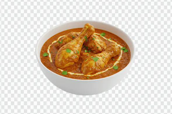 Rich Indian Chicken Curry PNG for Restaurant Menus & Food Marketing