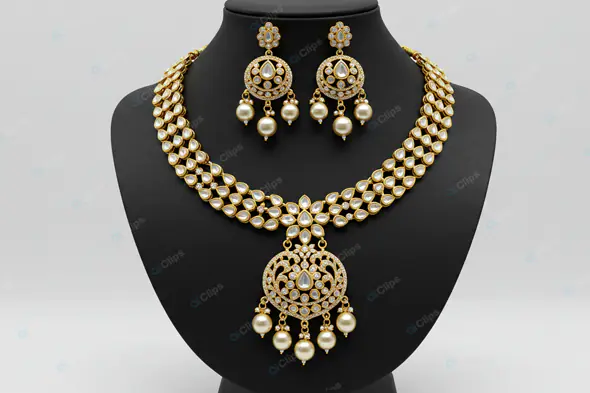 Opulent Kundan Bridal Jewelry Set