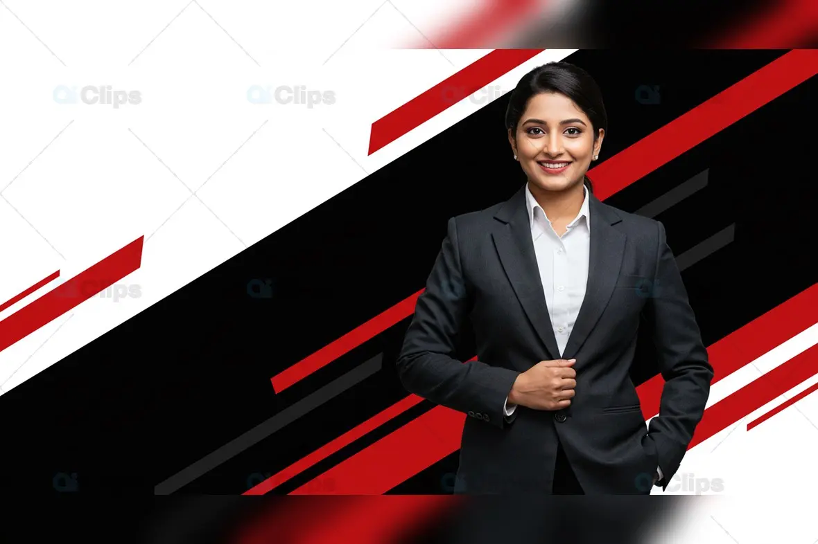 Confident Indian Businesswoman in Formal Suit