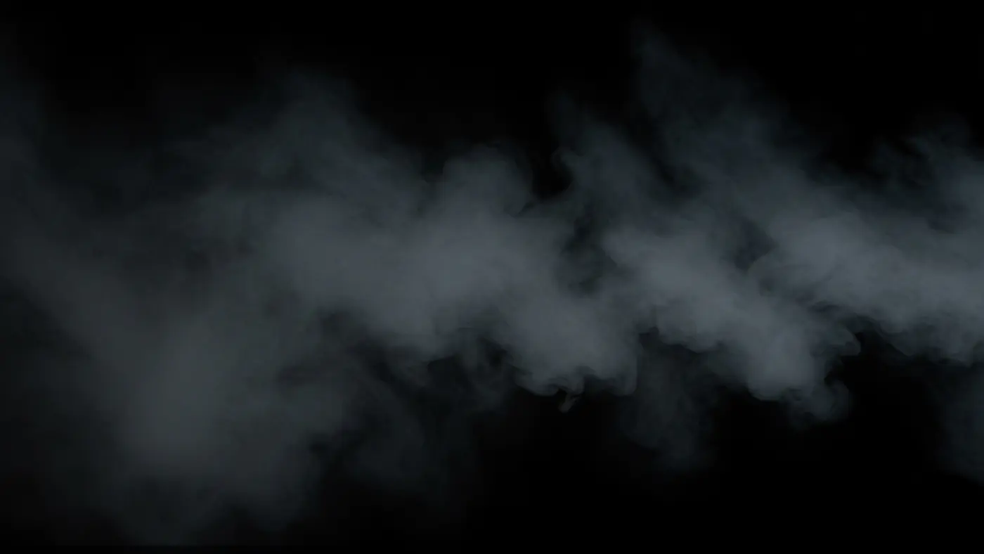 Horizontal Smoke Trail Texture on Black Background