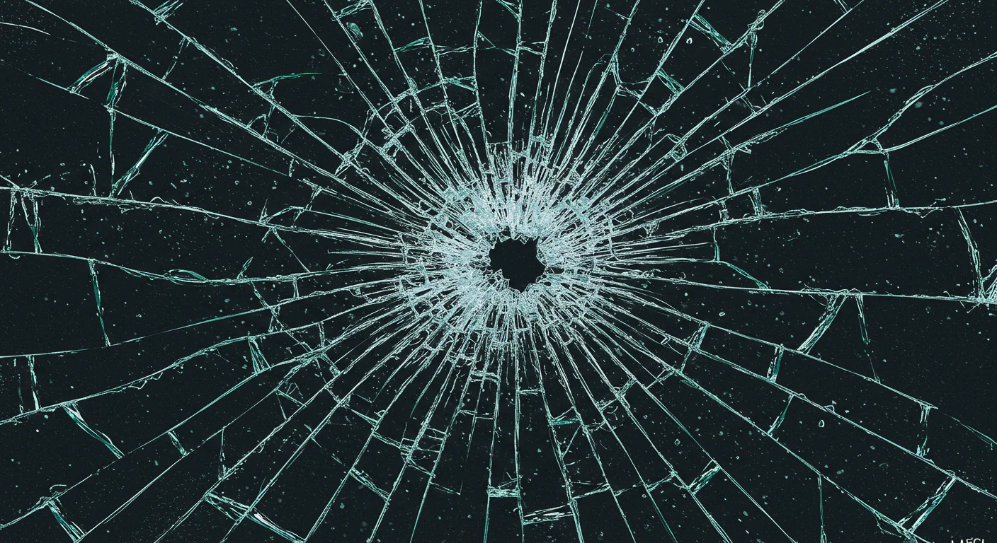 Broken Glass Center Impact Texture background