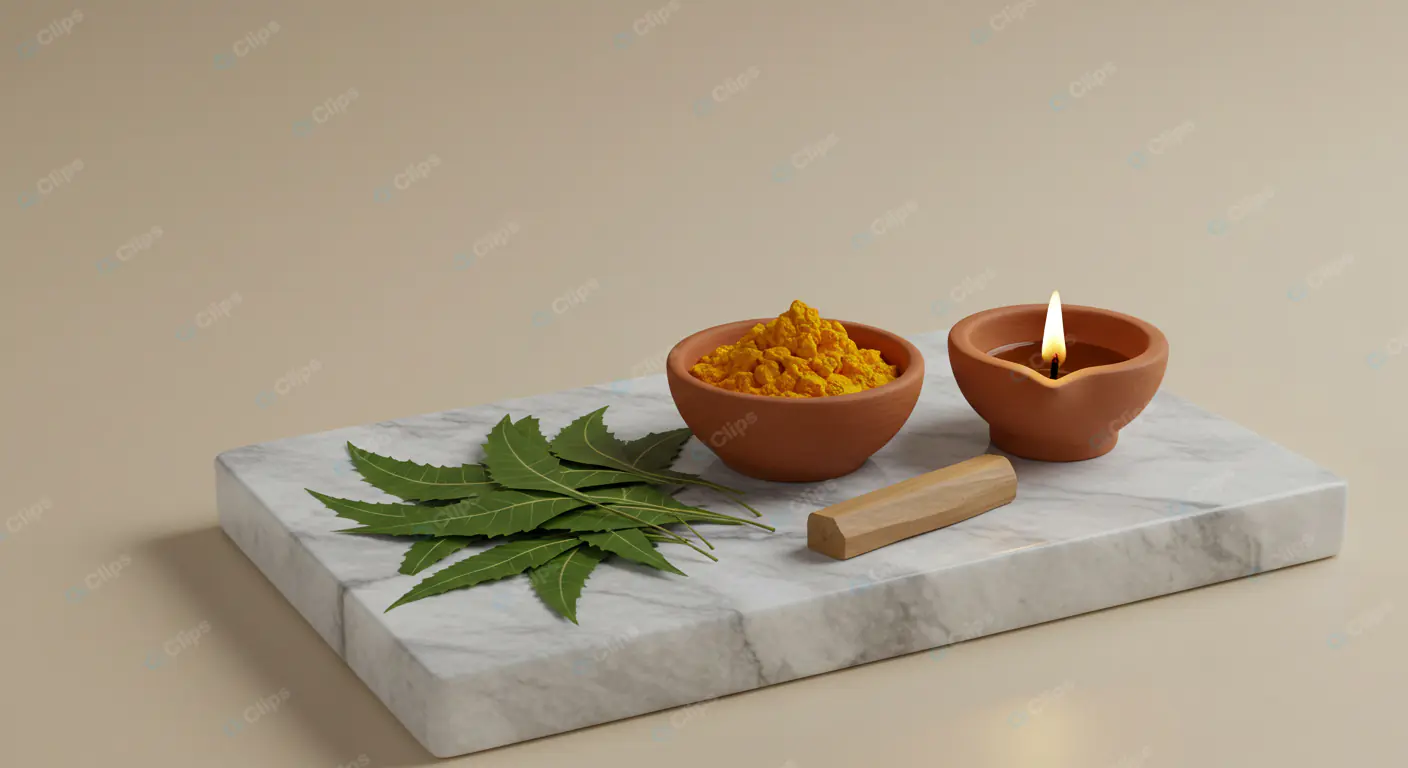 Ayurvedic Neem and Turmeric Ritual Set