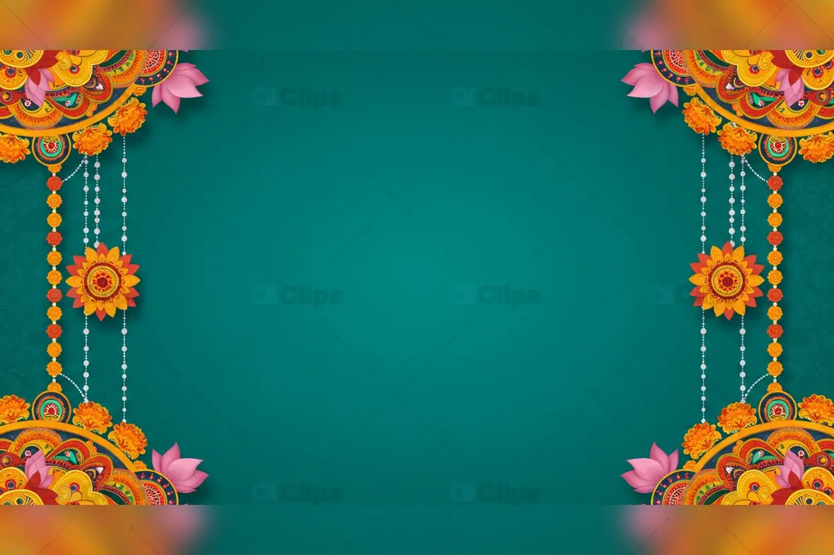 Festive Indian Rangoli Background