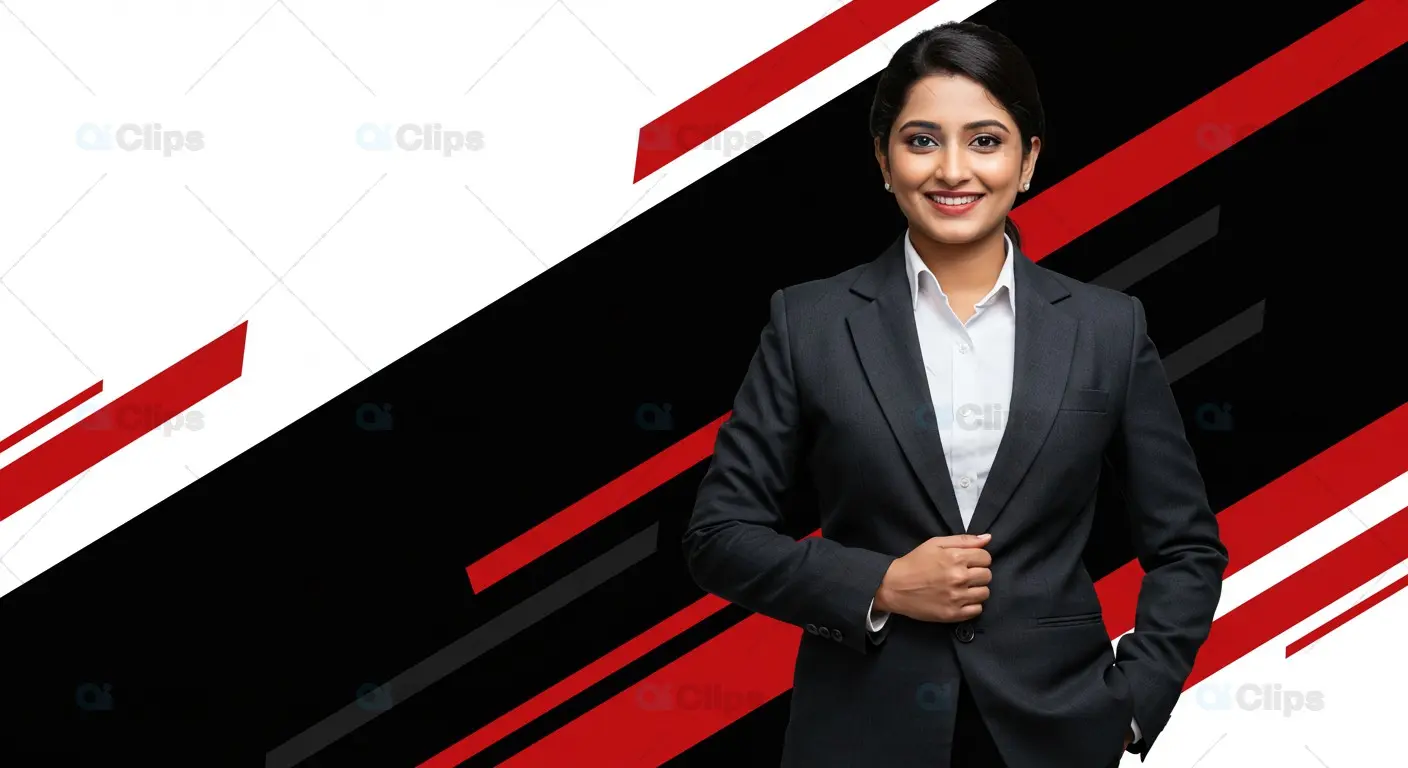 Confident Indian Businesswoman in Formal Suit