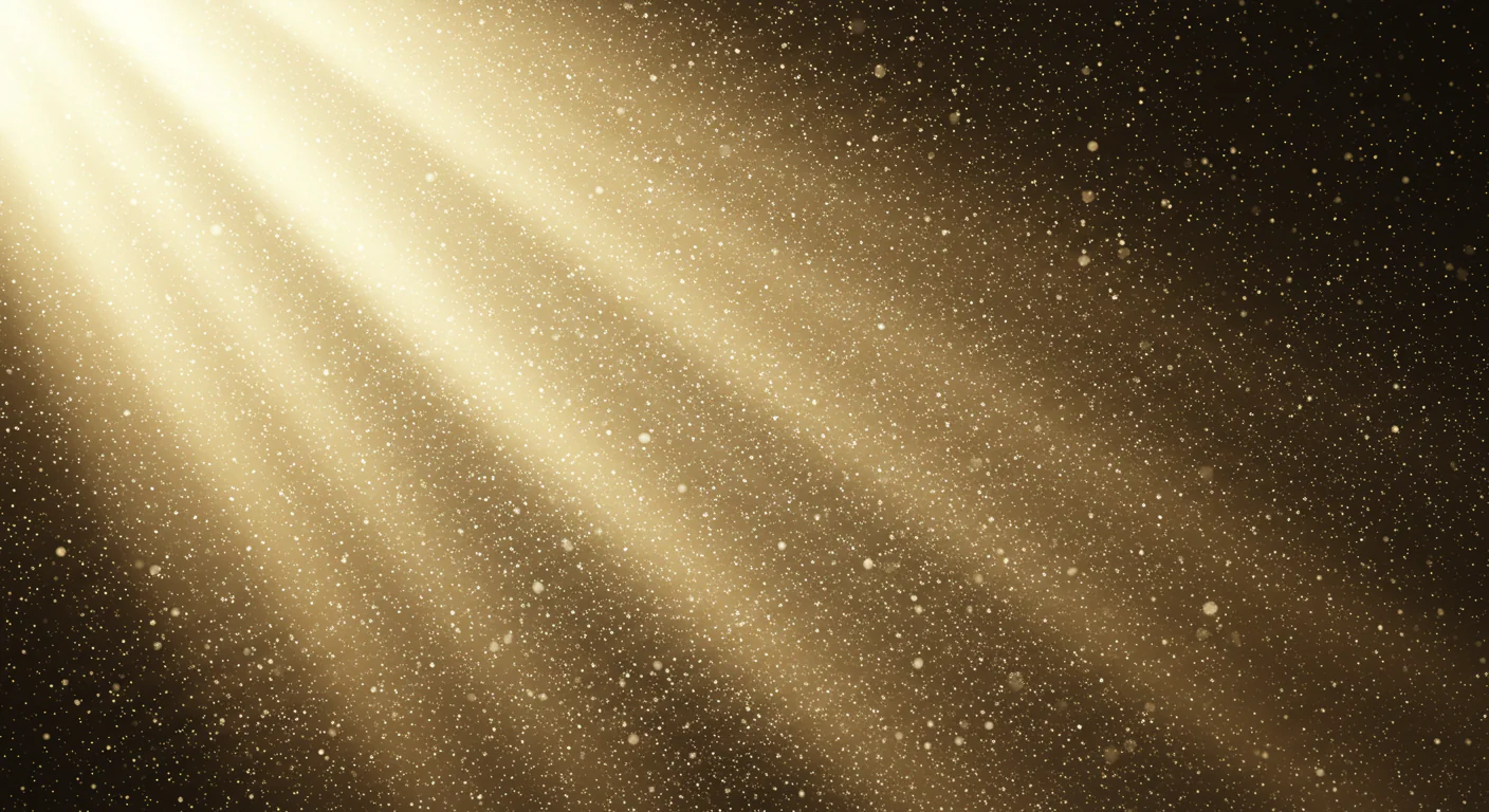 Golden Sunray Light Texture with Floating Dust Overlay