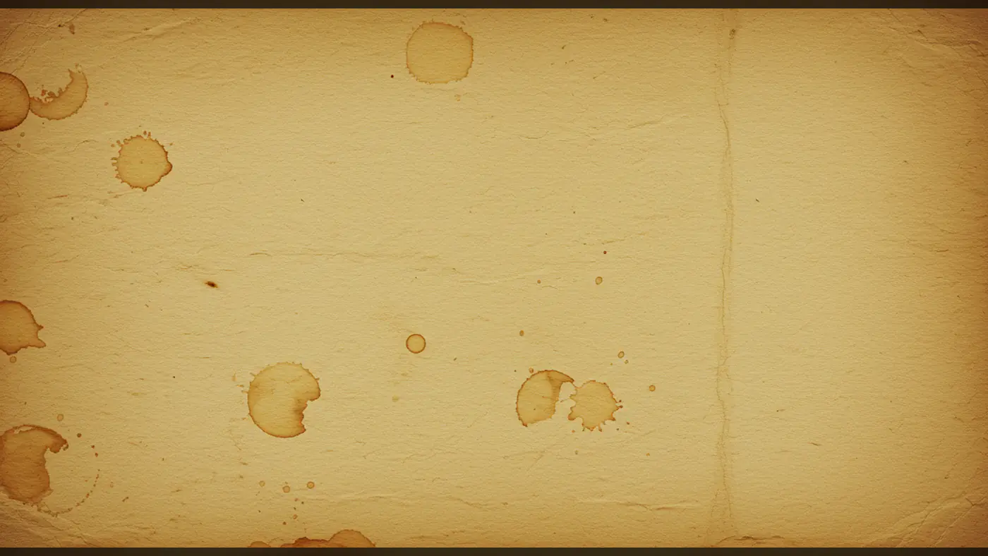 runge Vintage Paper Texture with Coffee Stains
