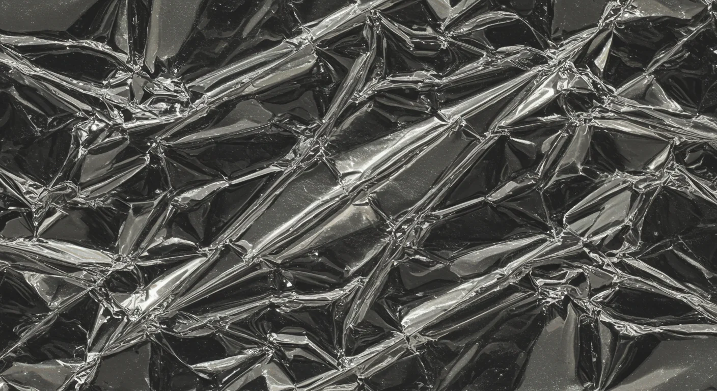 Crinkled Metallic Foil Texture for Futuristic Backgrounds