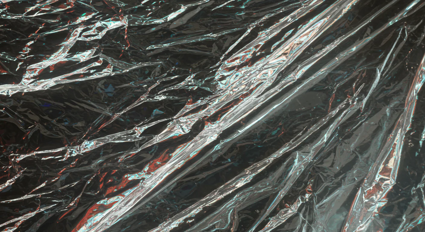 Crinkled Foil Texture Metallic Reflective Background