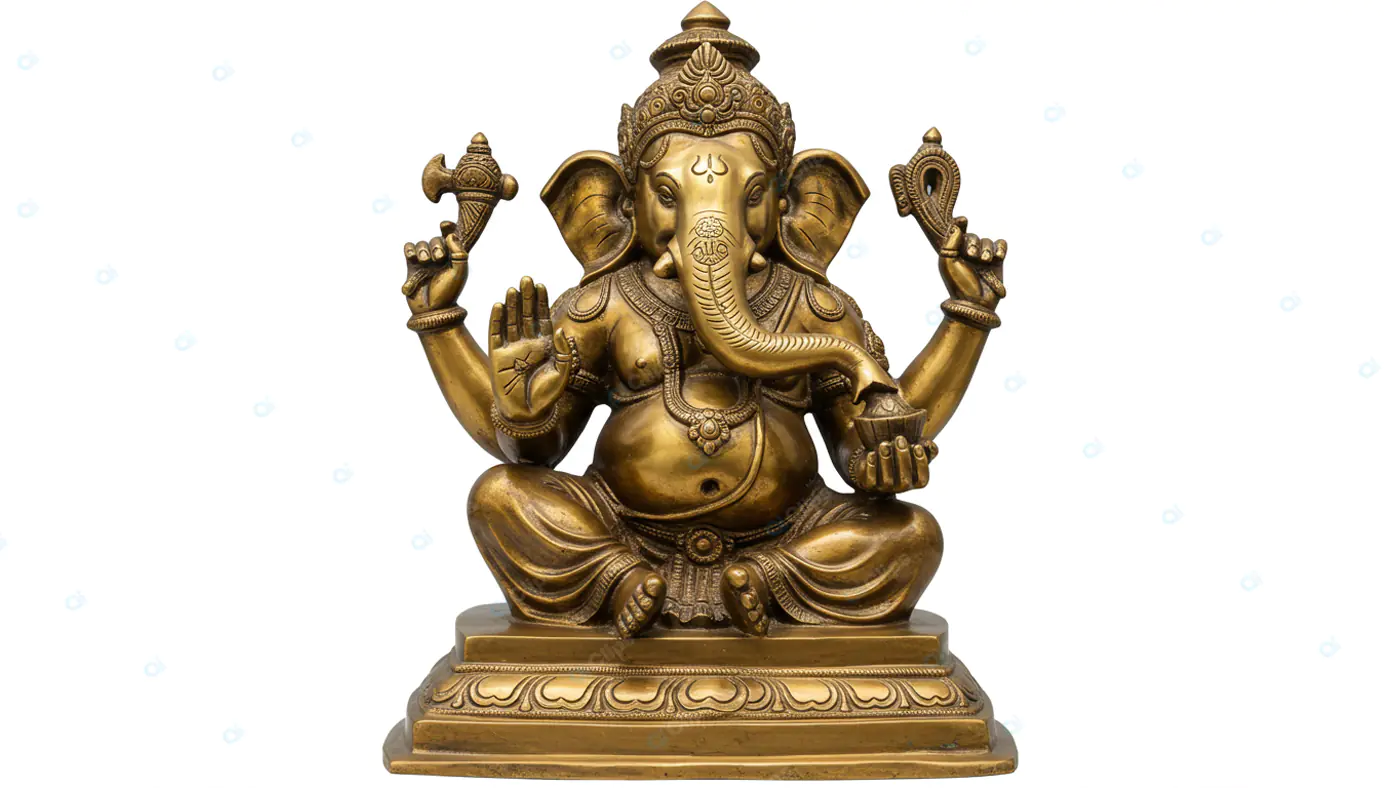 Majestic Bronze Ganesha Sculpture