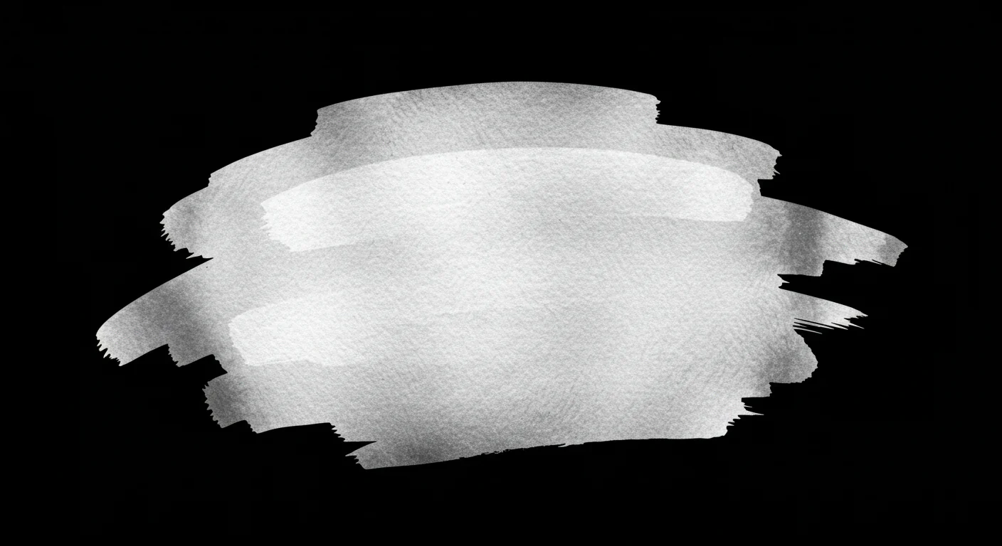 Watercolor White Brush Strokes on Black Background