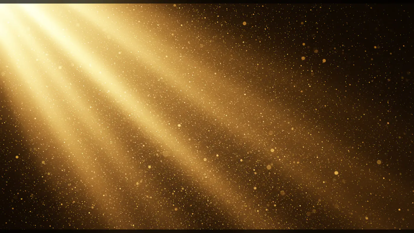 Warm Golden Rays with Floating Dust Particles Texture