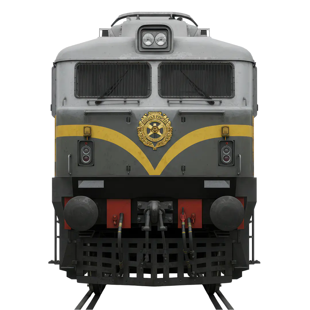 Front View Indian Train Engine PNG