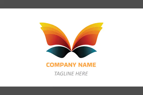 Colorful Abstract Butterfly Logo for Creative, Wellness, or Lifestyle Brands