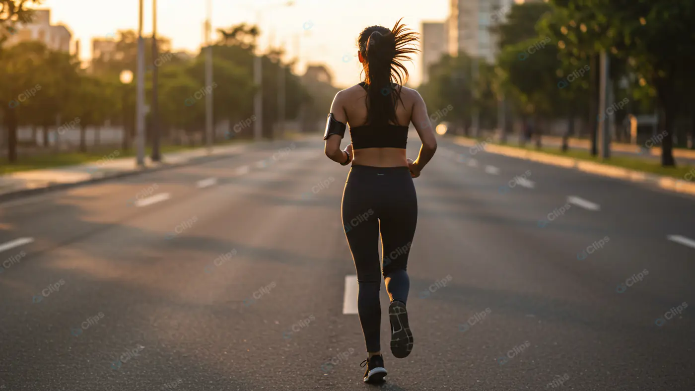 Golden Hour Urban Jog