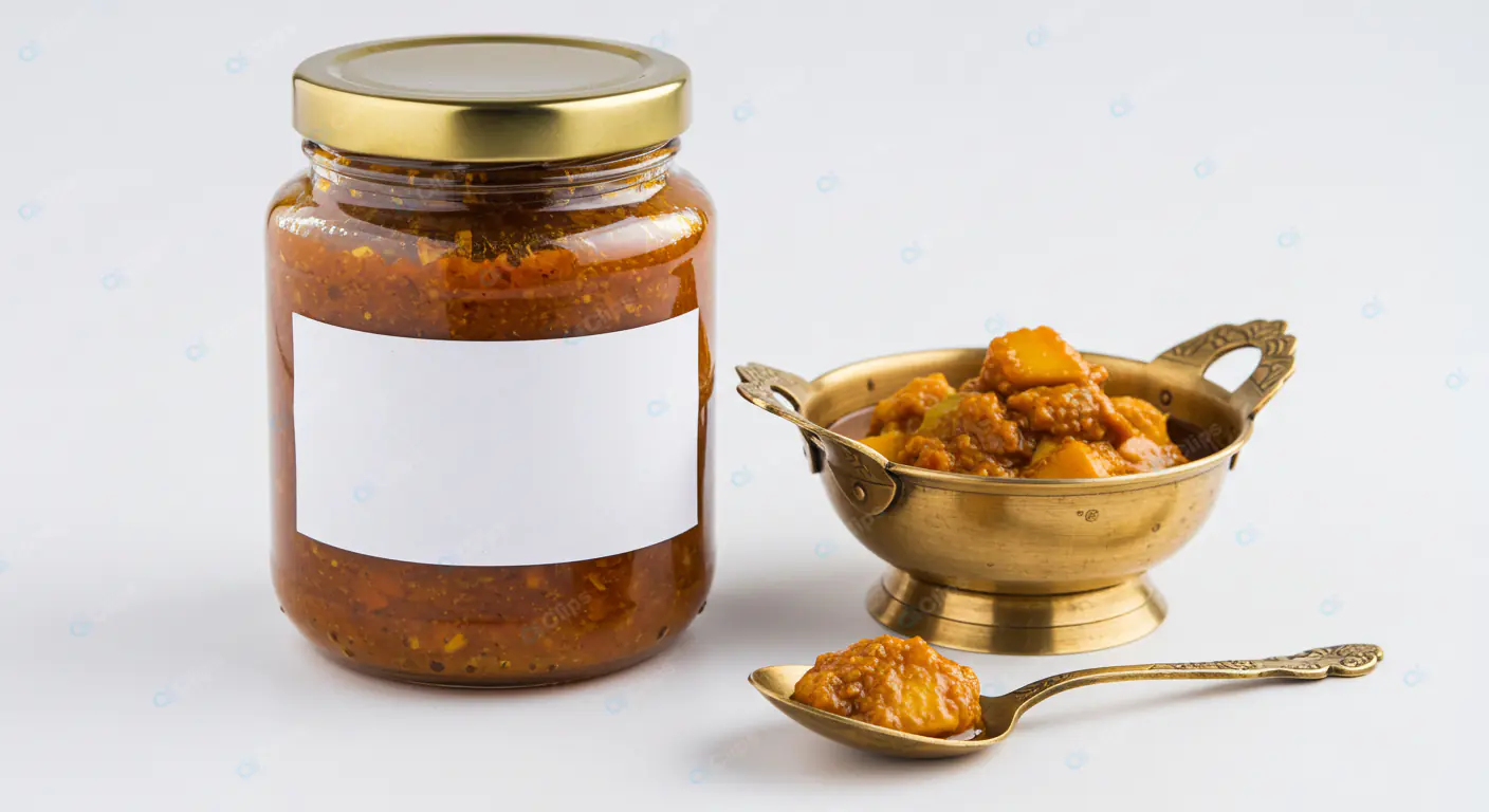 Gourmet Mango Pickle Presentation