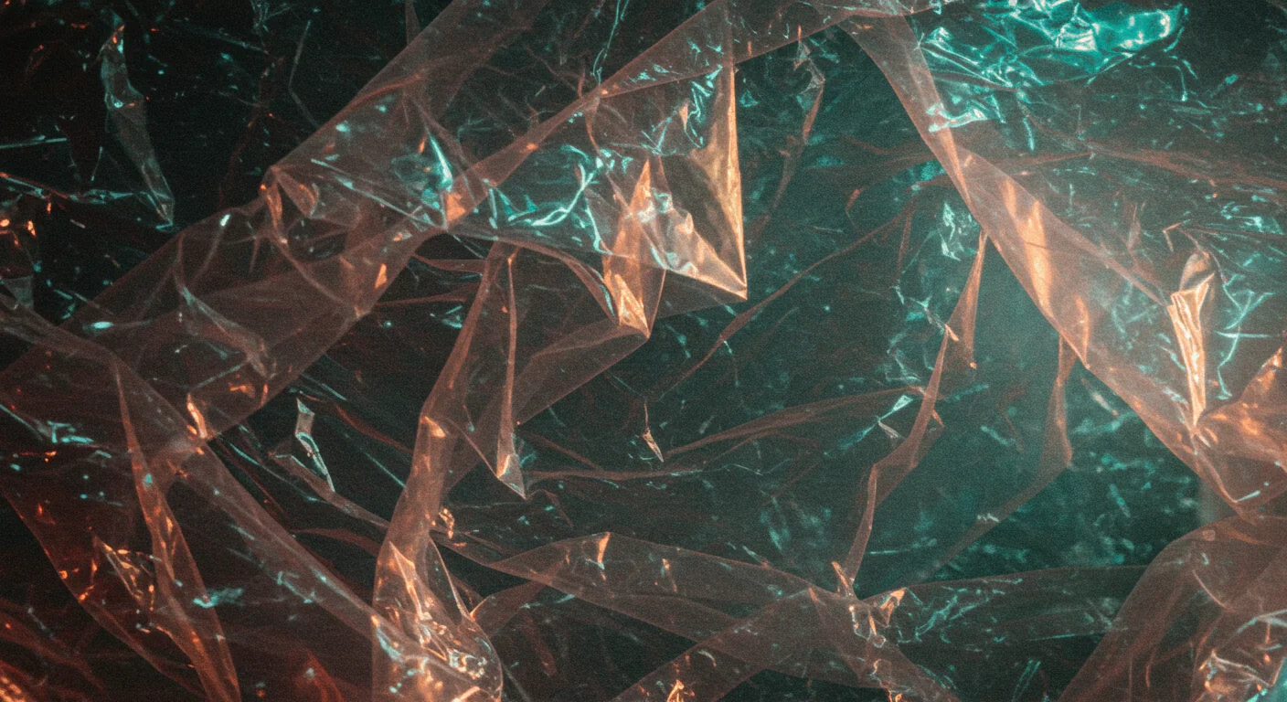 Colorful Crumpled Plastic Texture Background