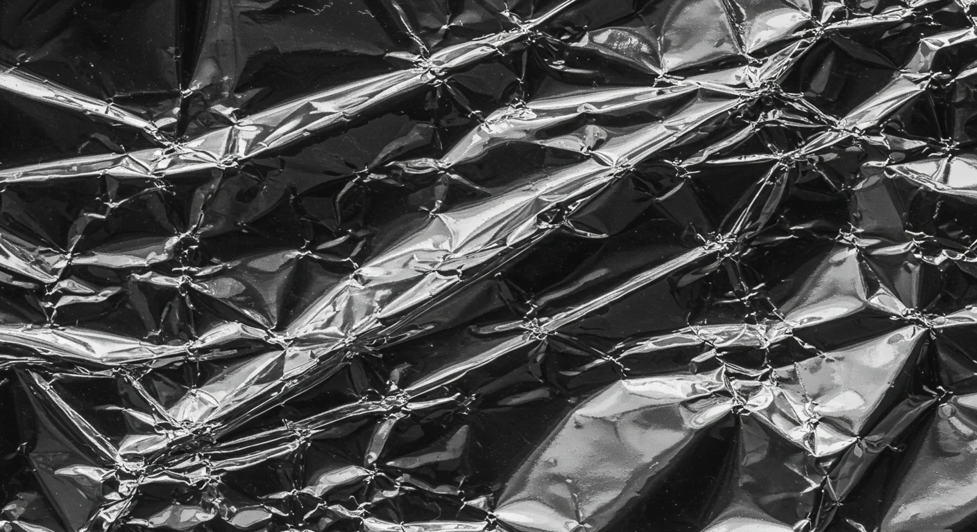 Shiny Metallic Crinkled Foil Texture for Premium Backgrounds