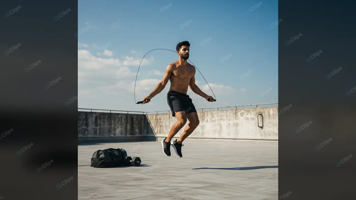 Dynamic Rooftop Jump Rope Workout