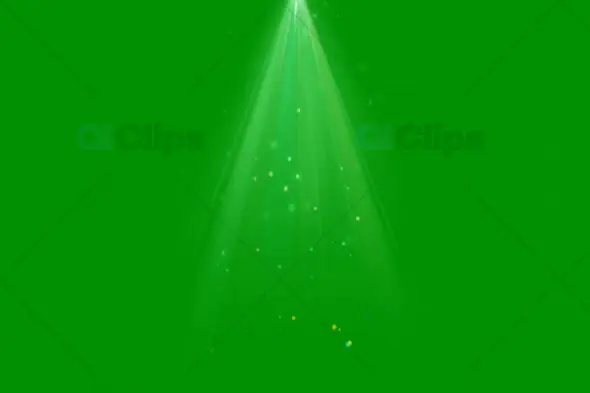 Green Screen Spotlight with Glitter Particle Effects