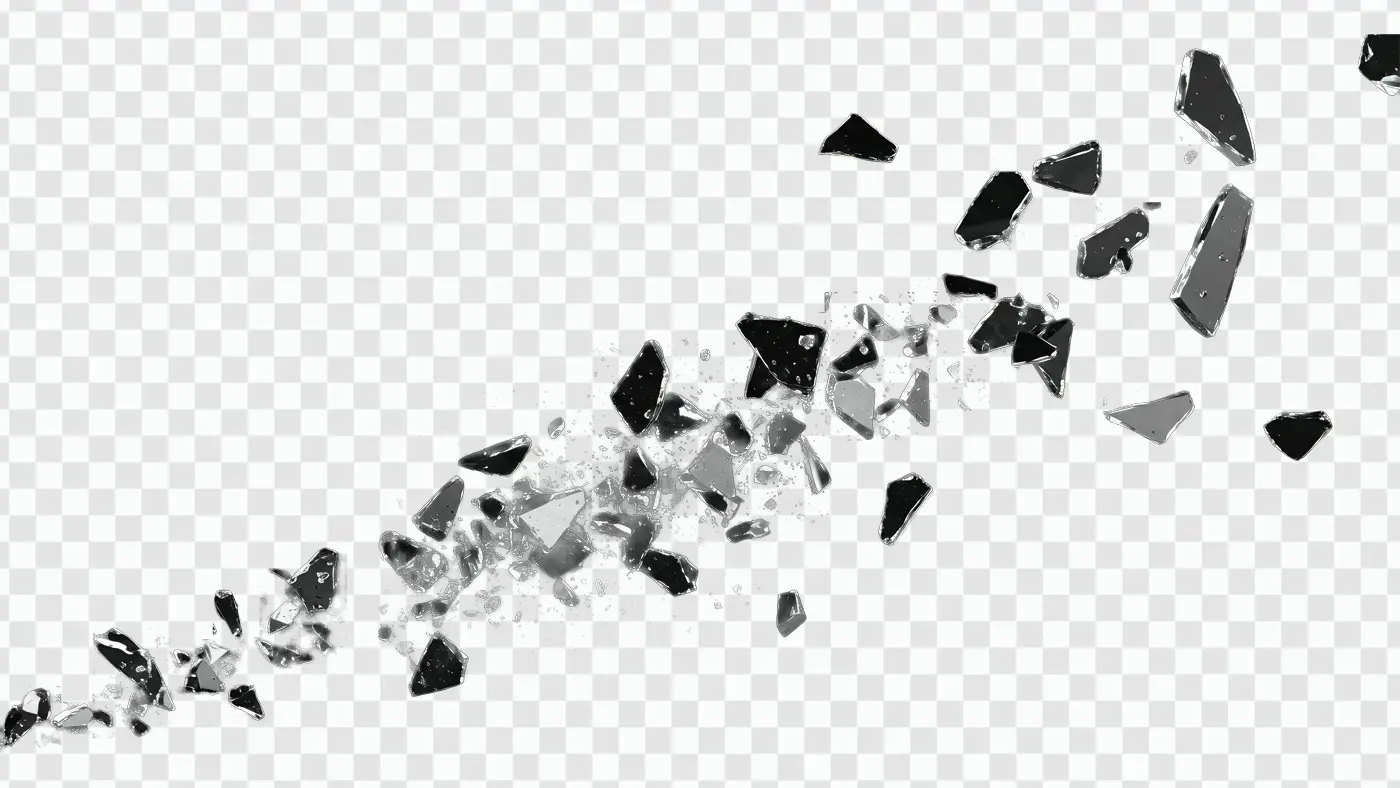Shattered Glass PNG Thin Diagonal Line – Broken Glass Effect