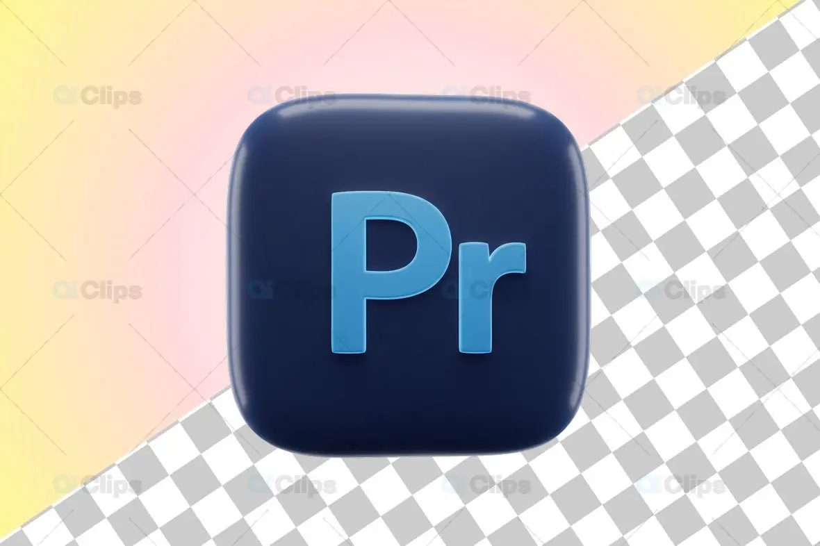 3D Premiere Pro Icon