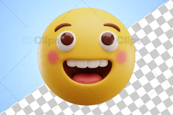 Happy 3D Emoji Model