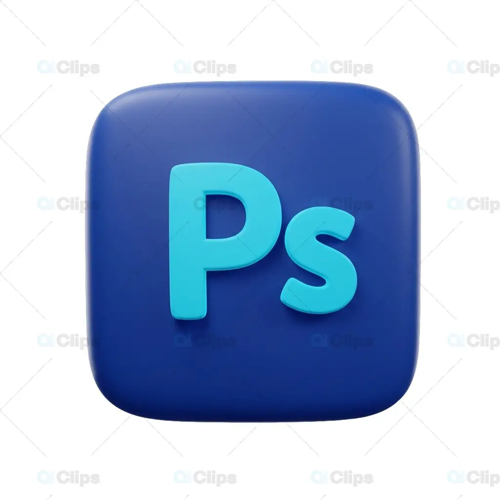 3D Photoshop "Ps" Icon