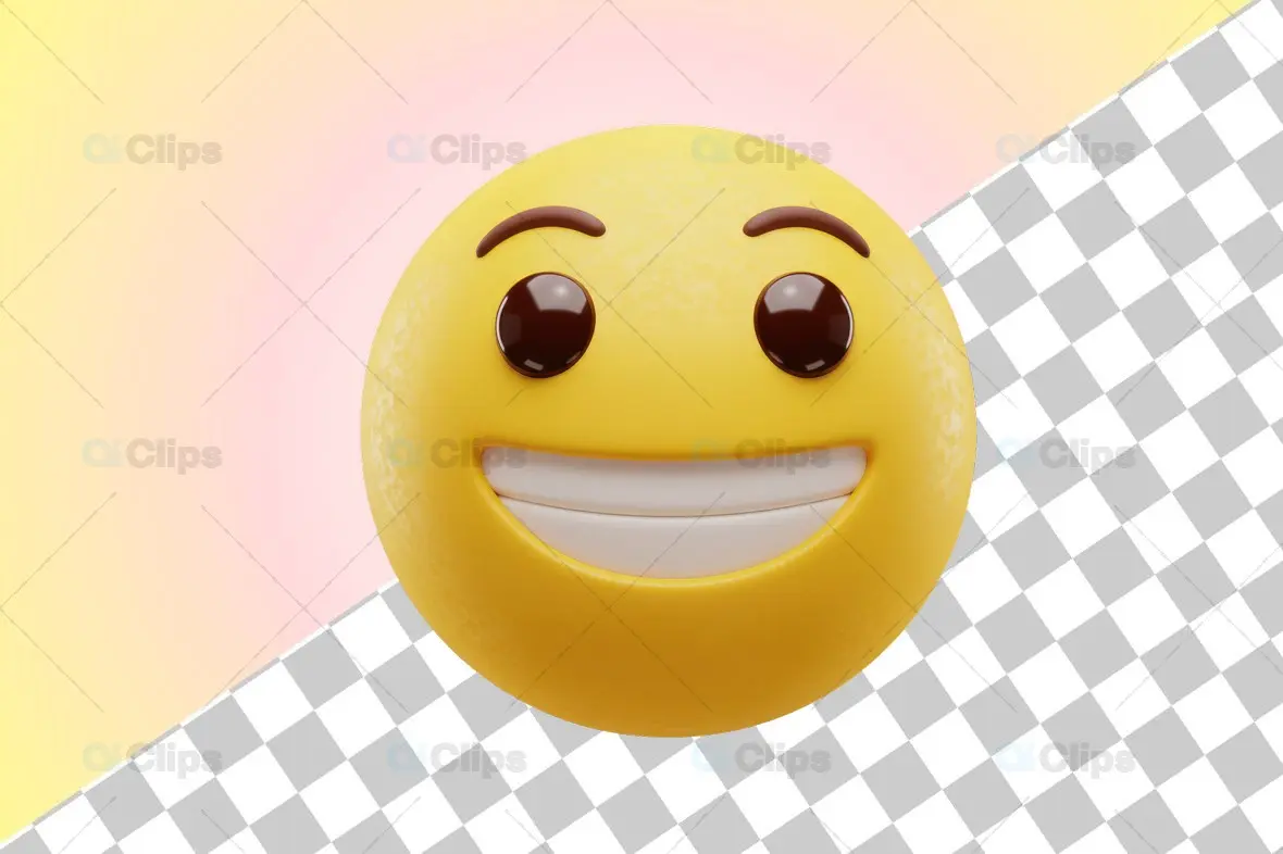 Smiling 3D Emoji Design