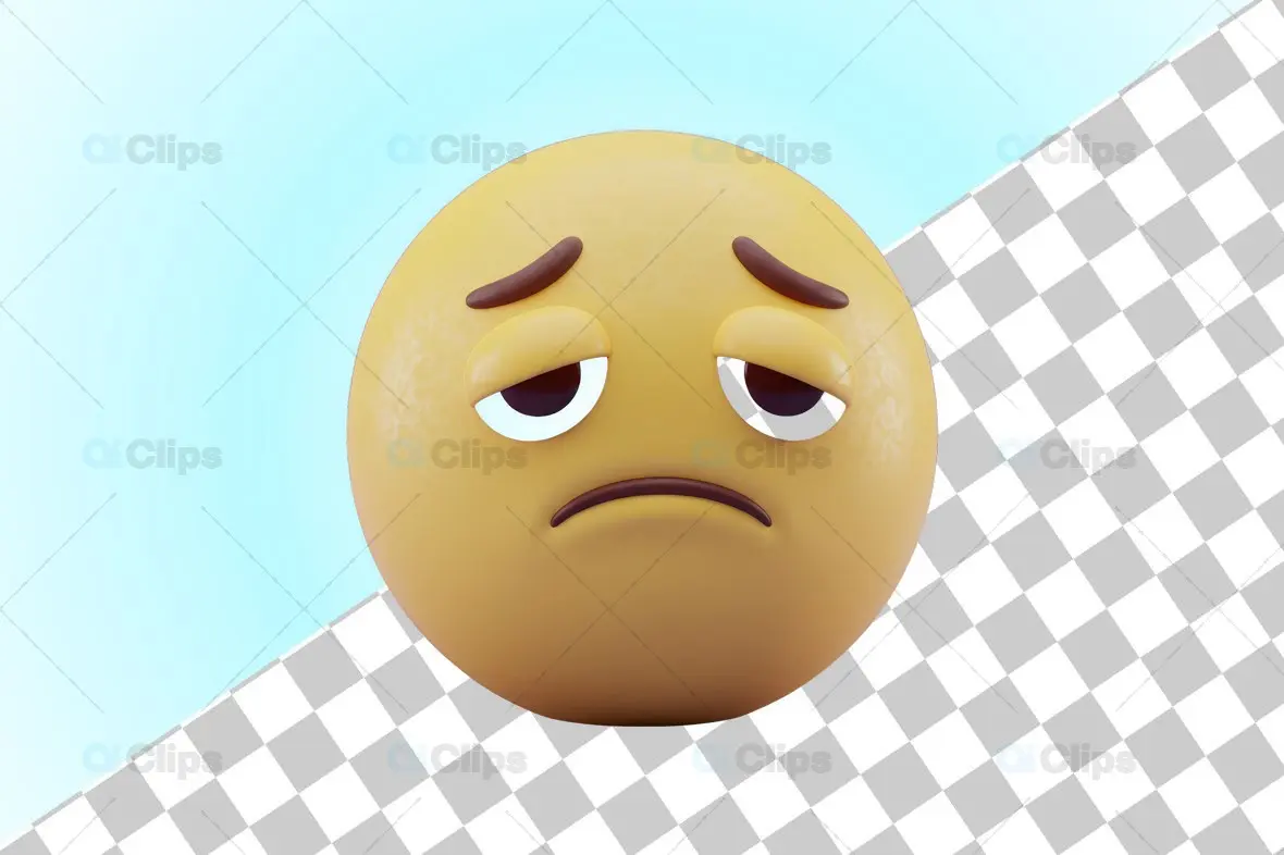 Disappointed Face 3D Emoji