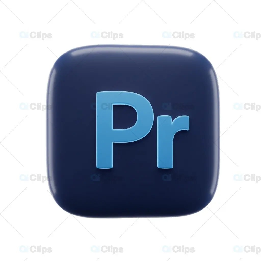 3D Premiere Pro Icon
