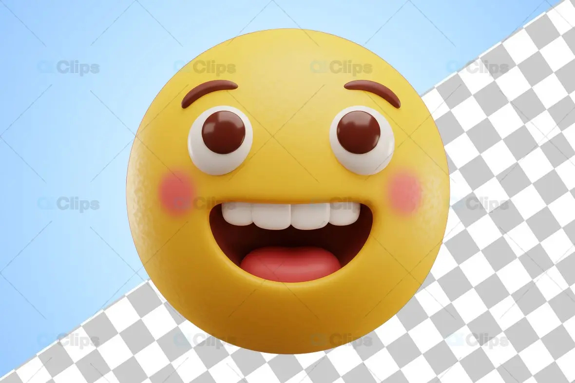 Happy 3D Emoji Model
